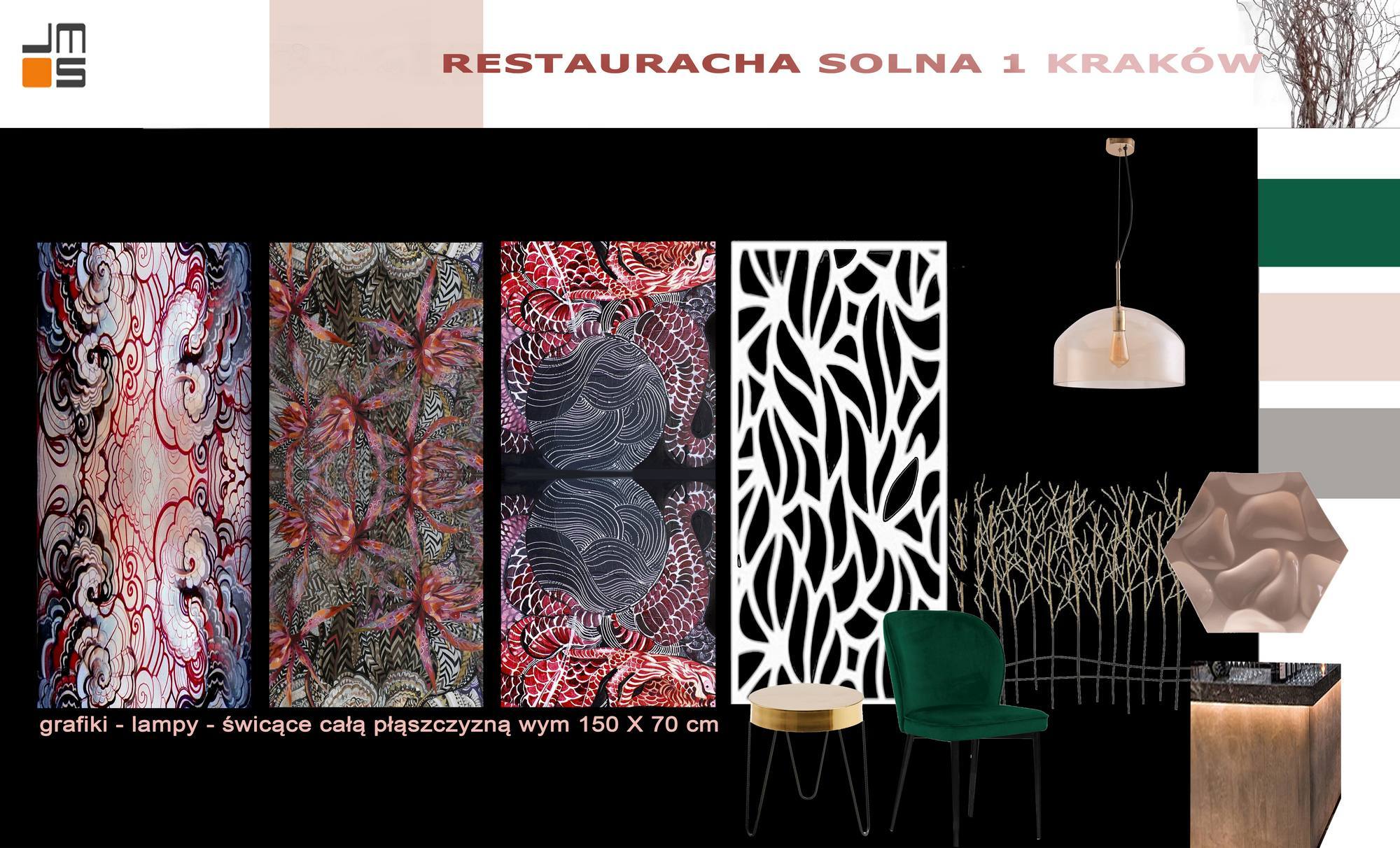 Kończymy projekt  wnętrz restauracji Solna 1