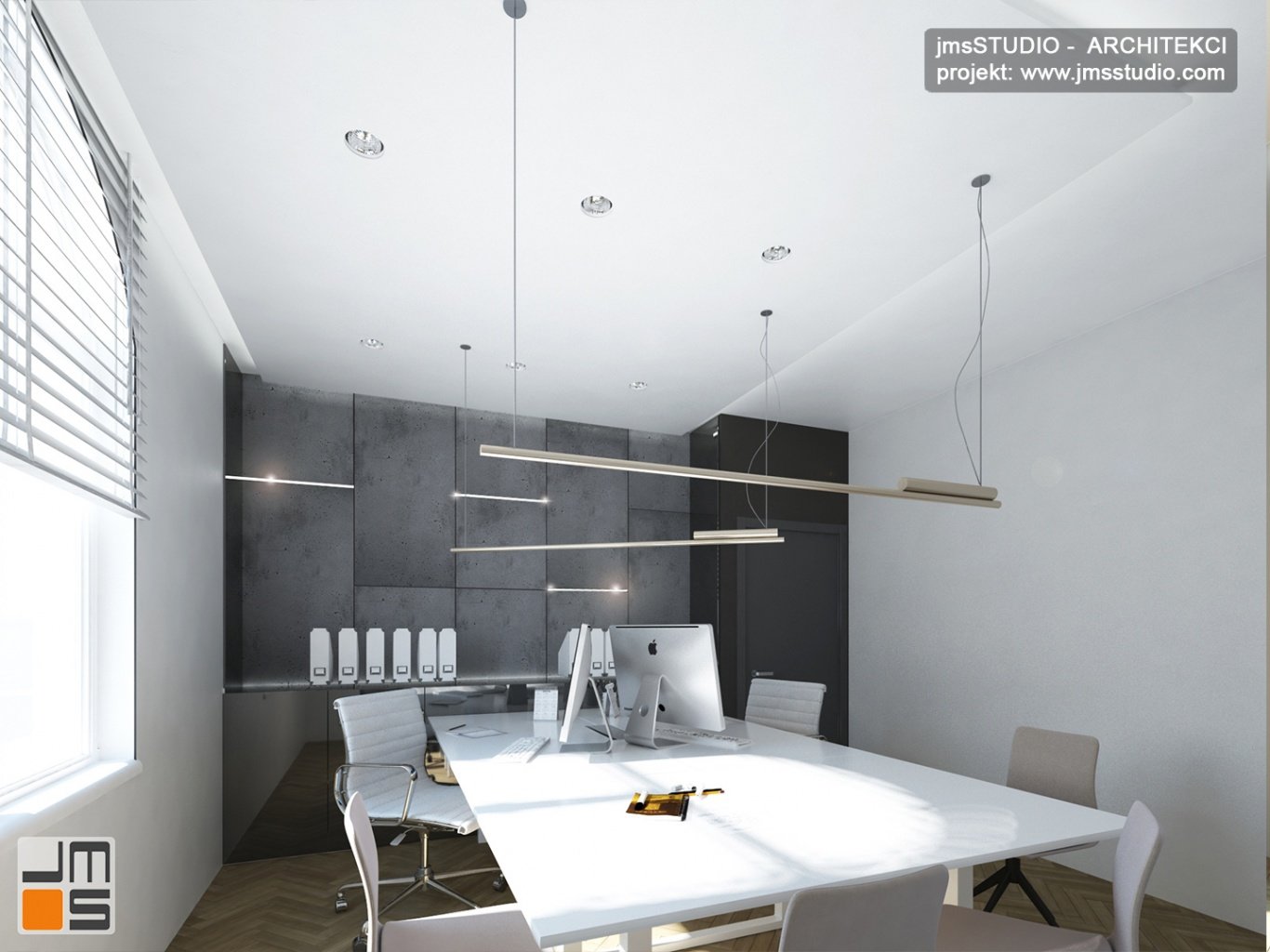 Efektowne i eleganckie wnętrza biurowe - ciekawy pomysł na aranżacje i projekt wnętrz Kraków