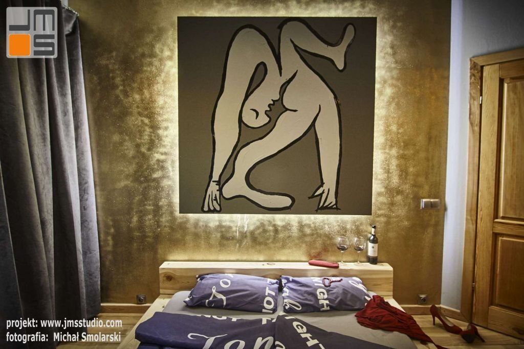 Duża grafika Pabla Picassa na płycie meblowej dekoracja sypialni